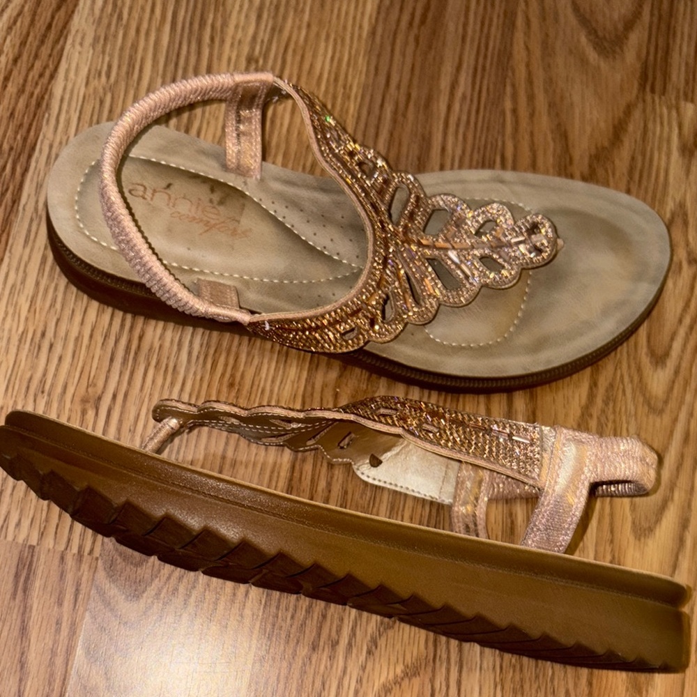 a.n.a Tan Sandals Casual Comfort